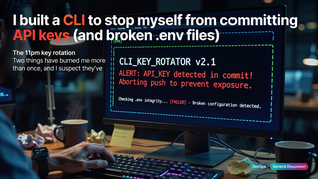 I built a CLI to stop myself from committing API keys (and broken .env files)