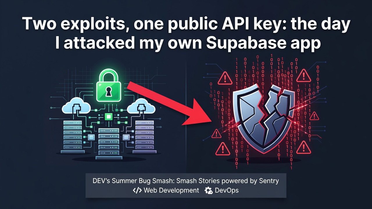 Two exploits, one public API key: the day I attacked my own Supabase app