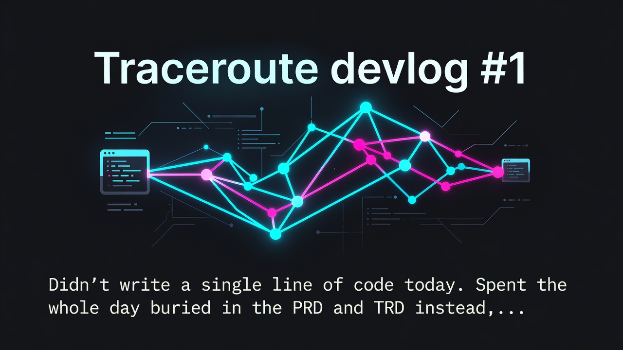 Traceroute devlog #1