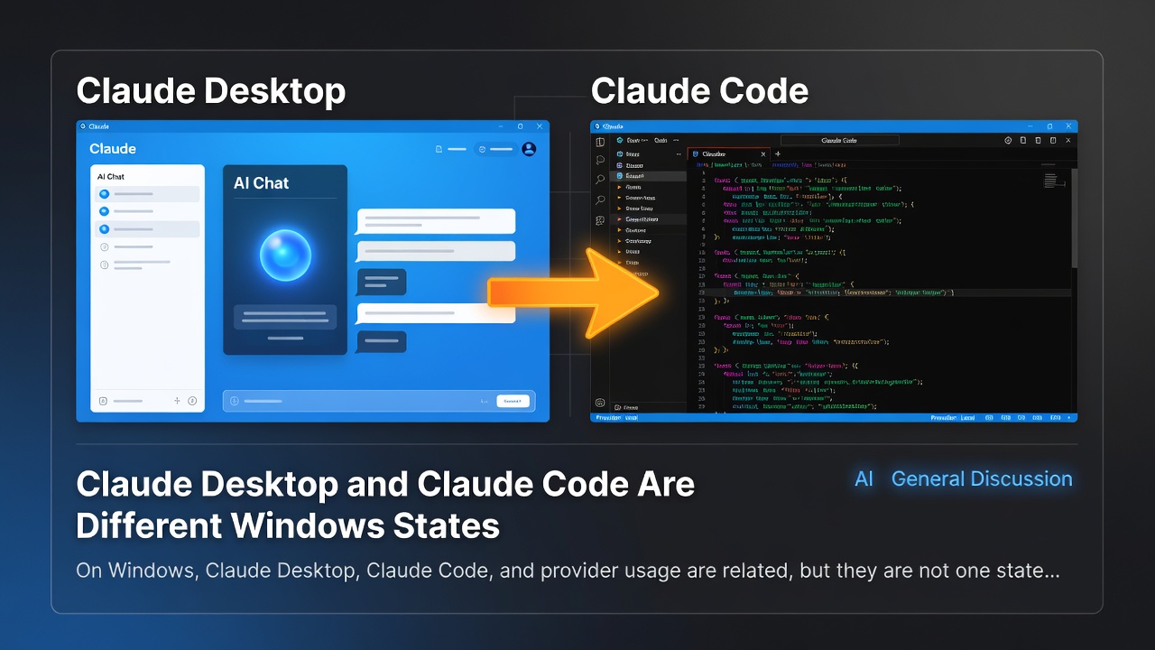 Claude Desktop and Claude Code Are Different Windows States