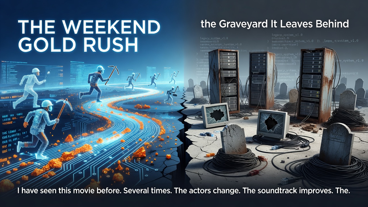 The Weekend Gold Rush and the Graveyard It Leaves Behind