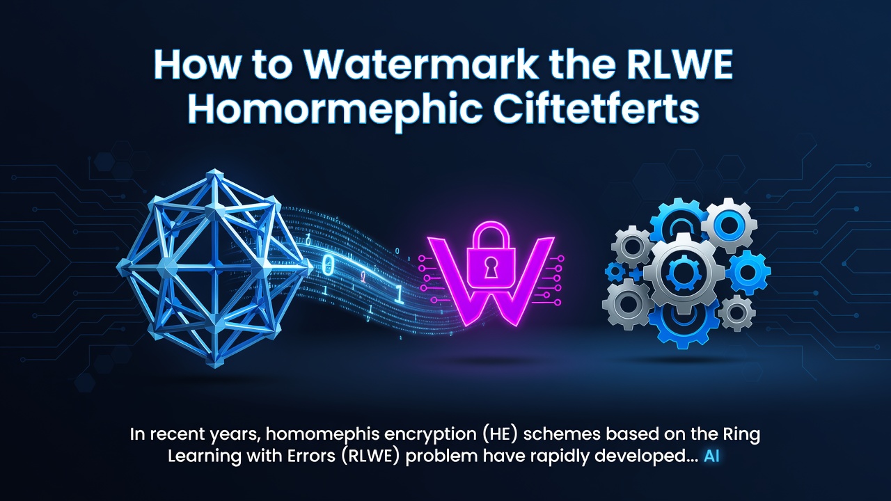 How to Watermark the RLWE Homomorphic Ciphertexts
