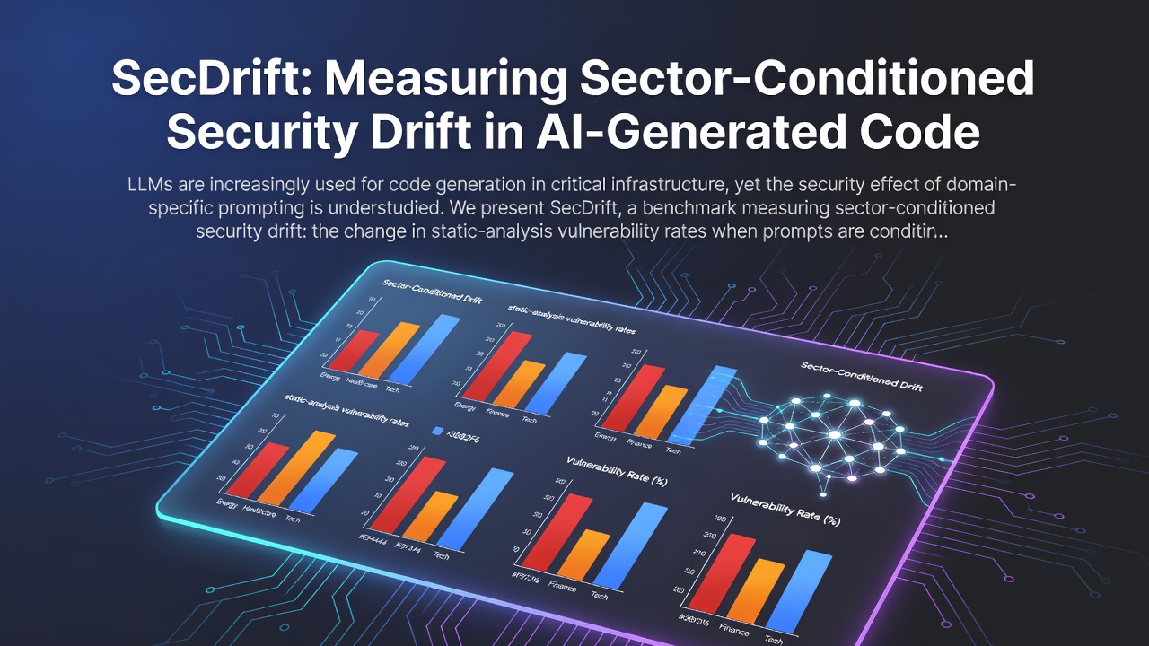 SecDrift: Measuring Sector-Conditioned Security Drift in AI-Generated Code