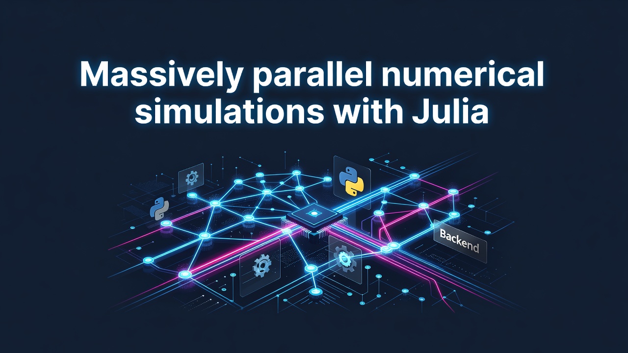 Massively parallel numerical simulations with Julia