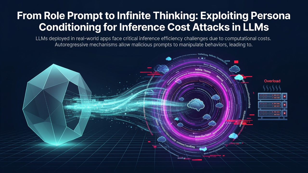 From Role Prompt to Infinite Thinking: Exploiting Persona Conditioning for Inference Cost Attacks in LLMs