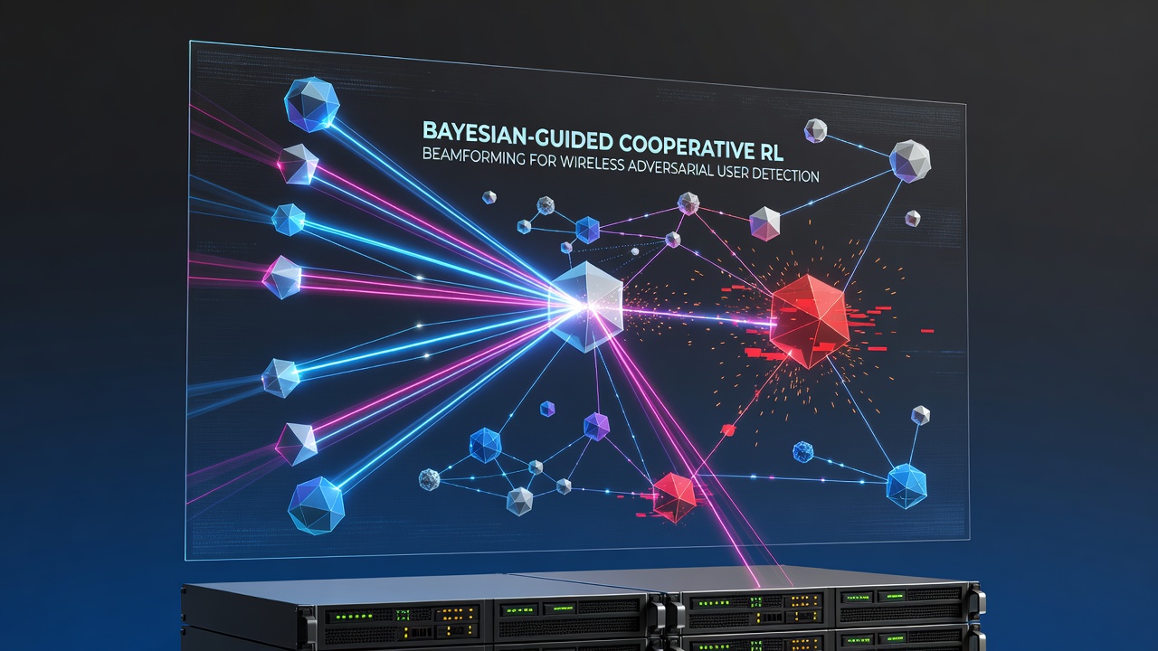 Bayesian-Guided Cooperative RL Beamforming for Wireless Adversarial User Detection