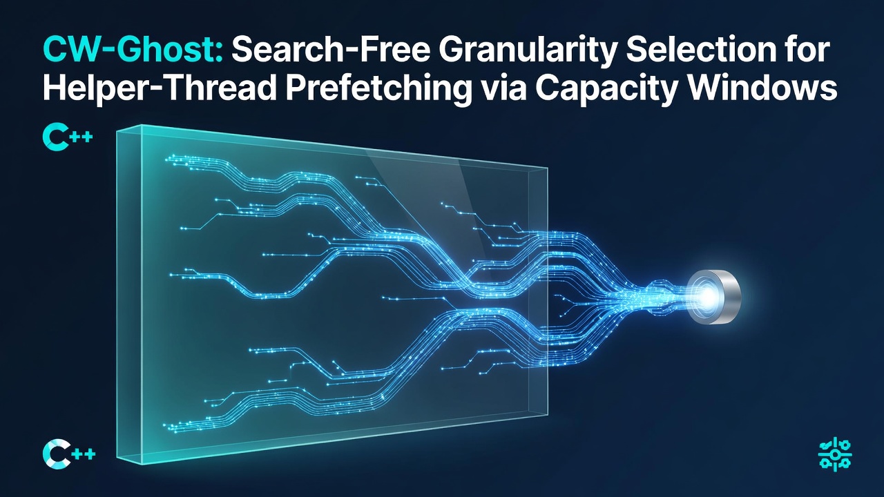 CW-Ghost: Search-Free Granularity Selection for Helper-Thread Prefetching via Capacity Windows