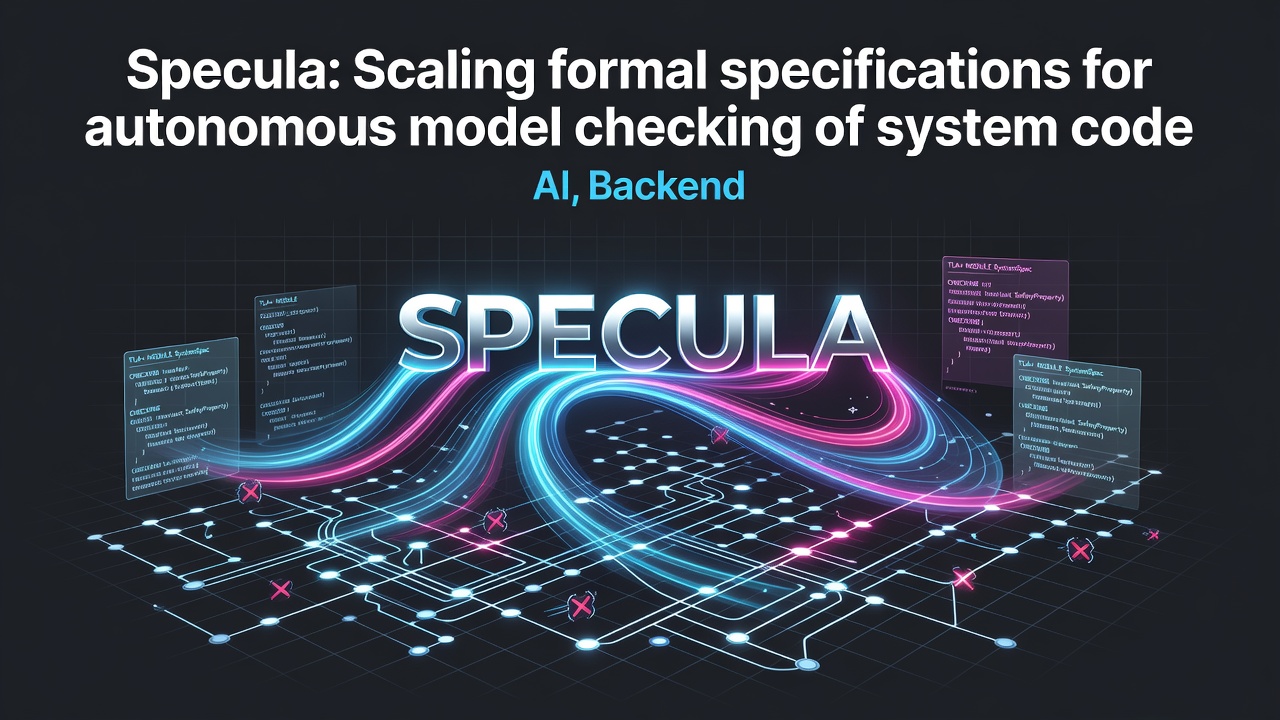 Specula: Scaling formal specifications for autonomous model checking of system code
