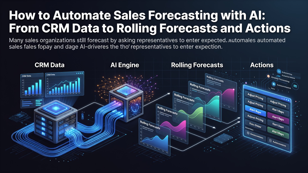 How to Automate Sales Forecasting with AI: From CRM Data to Rolling Forecasts and Actions