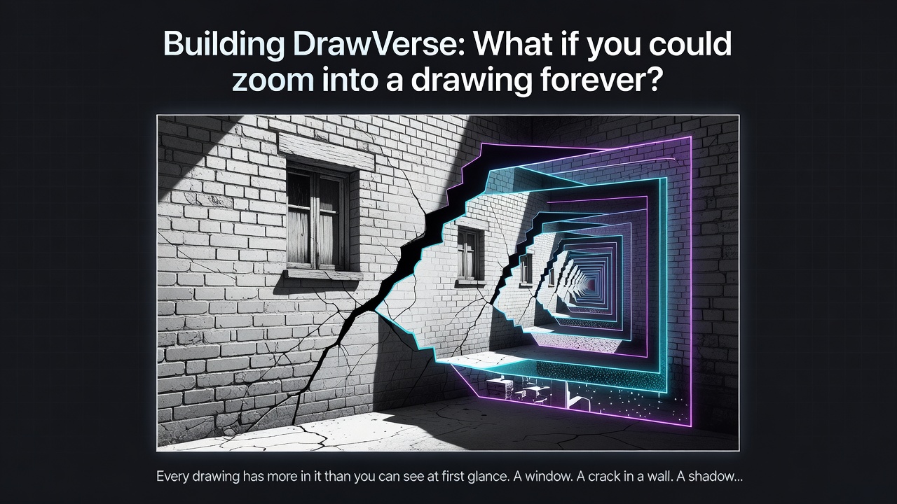 Building DrawVerse: What if you could zoom into a drawing forever?