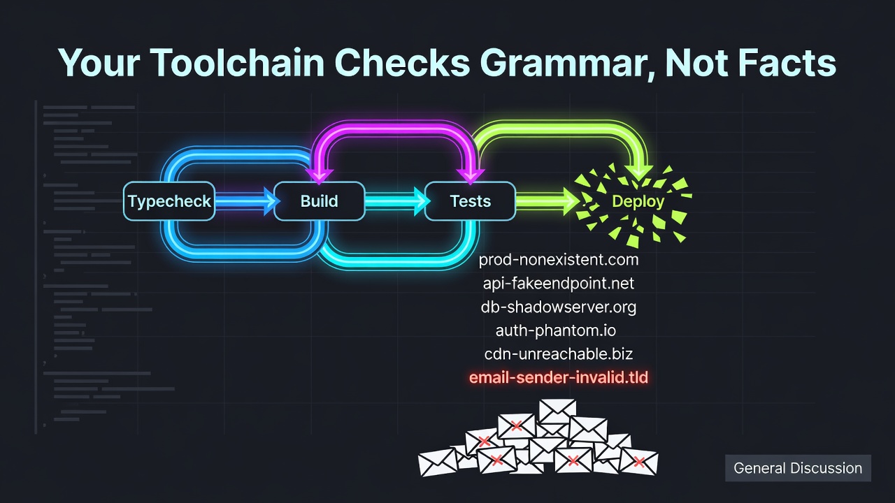 Your Toolchain Checks Grammar, Not Facts