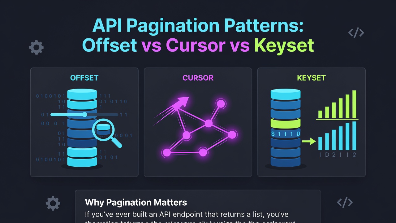 API Pagination Patterns: Offset vs Cursor vs Keyset