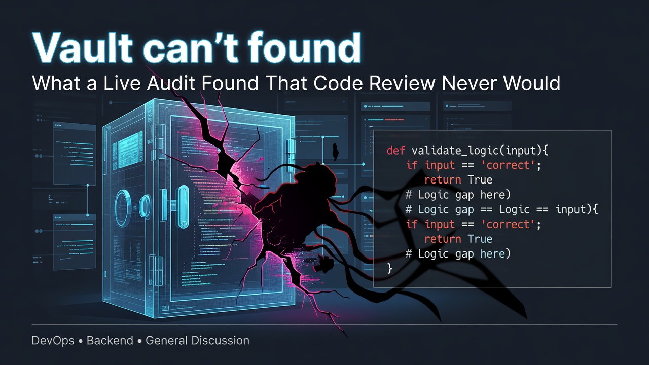 Vault cant found What a Live Audit Found That Code Review Never Would