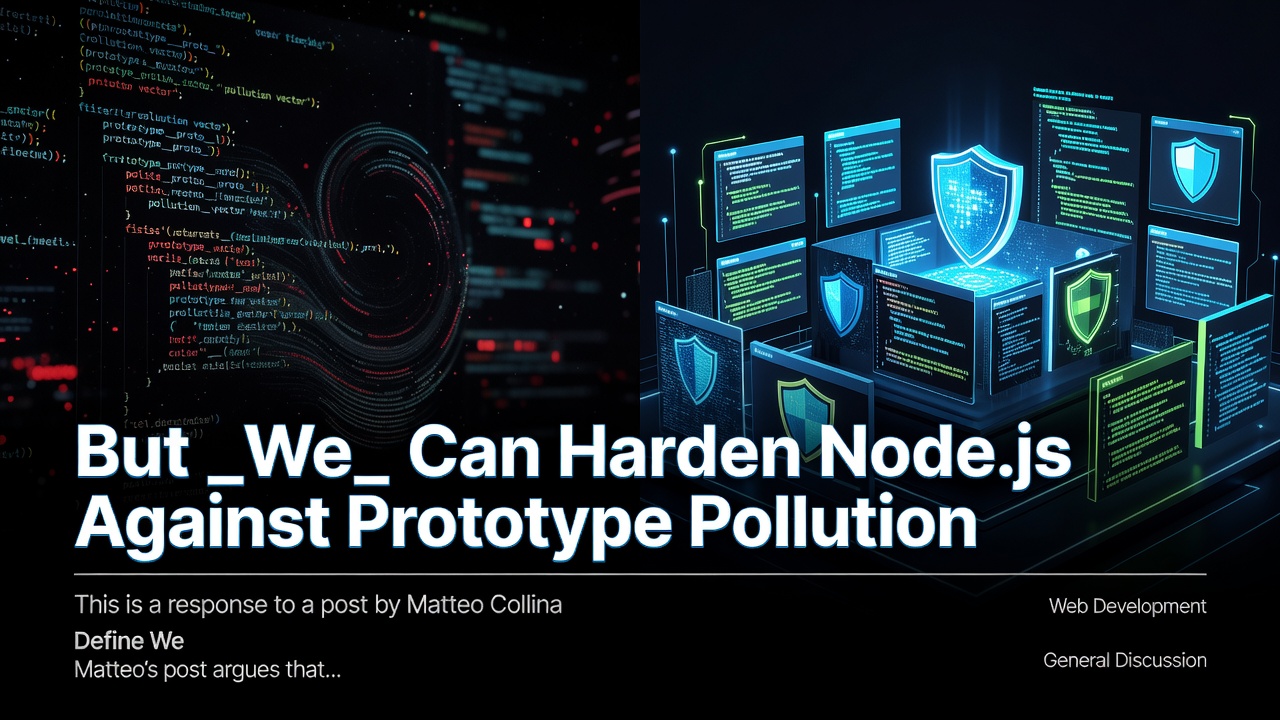 But _We_ Can Harden Node.js Against Prototype Pollution