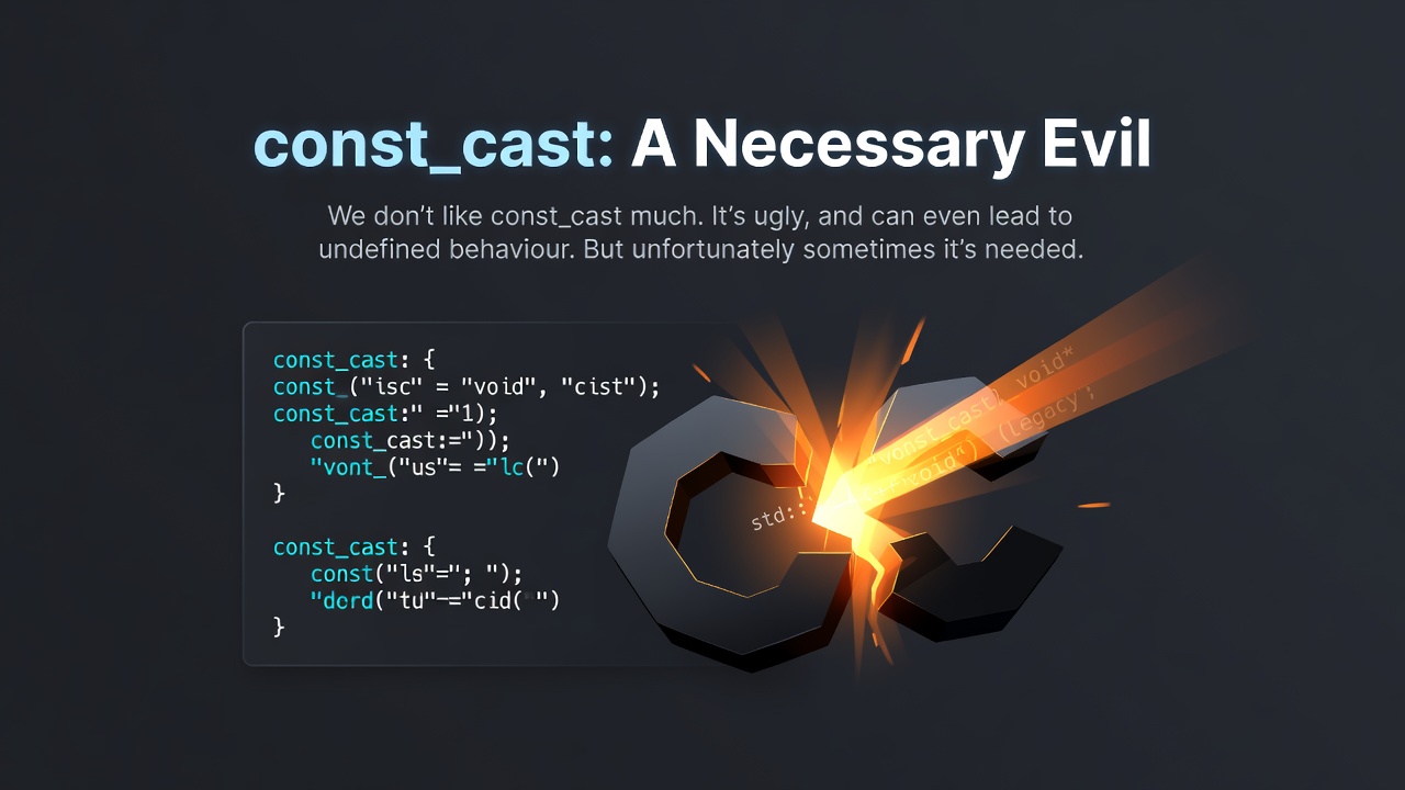 const_cast: A Necessary Evil