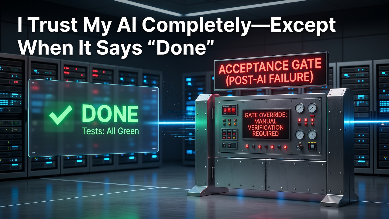 I Trust My AI Completely—Except When It Says “Done”