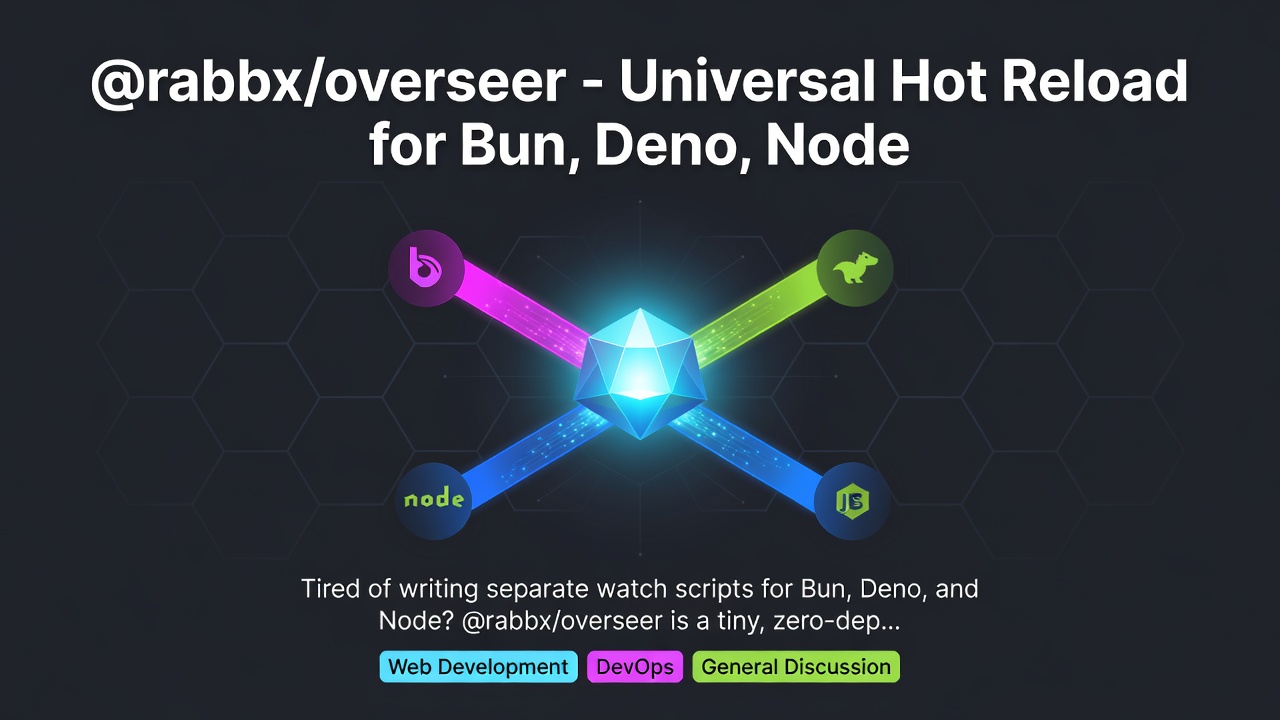 @rabbx/overseer - Universal Hot Reload for Bun, Deno, Node