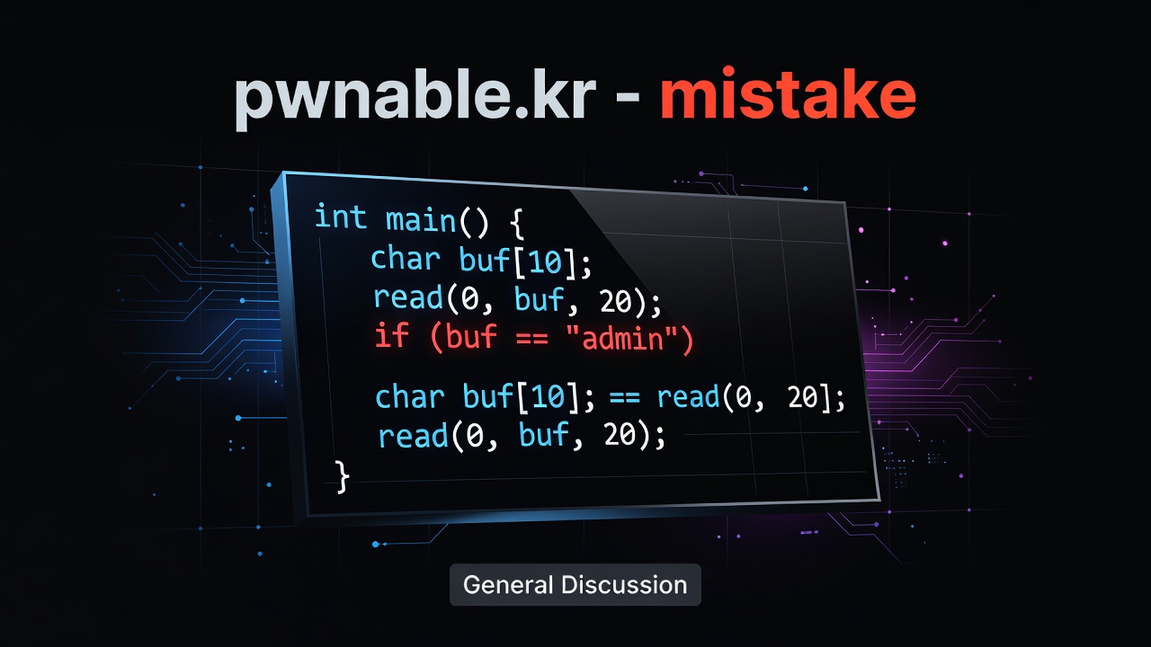 pwnable.kr - mistake