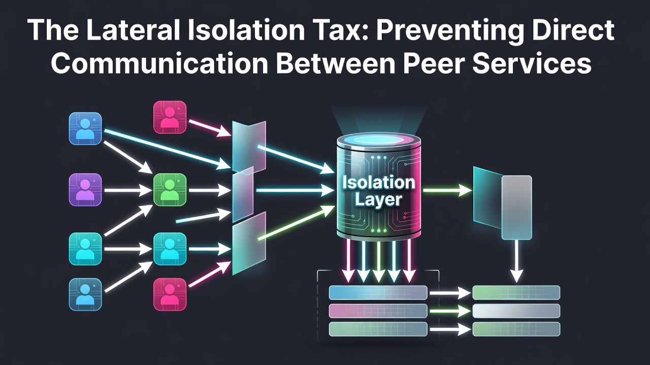 The Lateral Isolation Tax: Preventing Direct Communication Between Peer Services