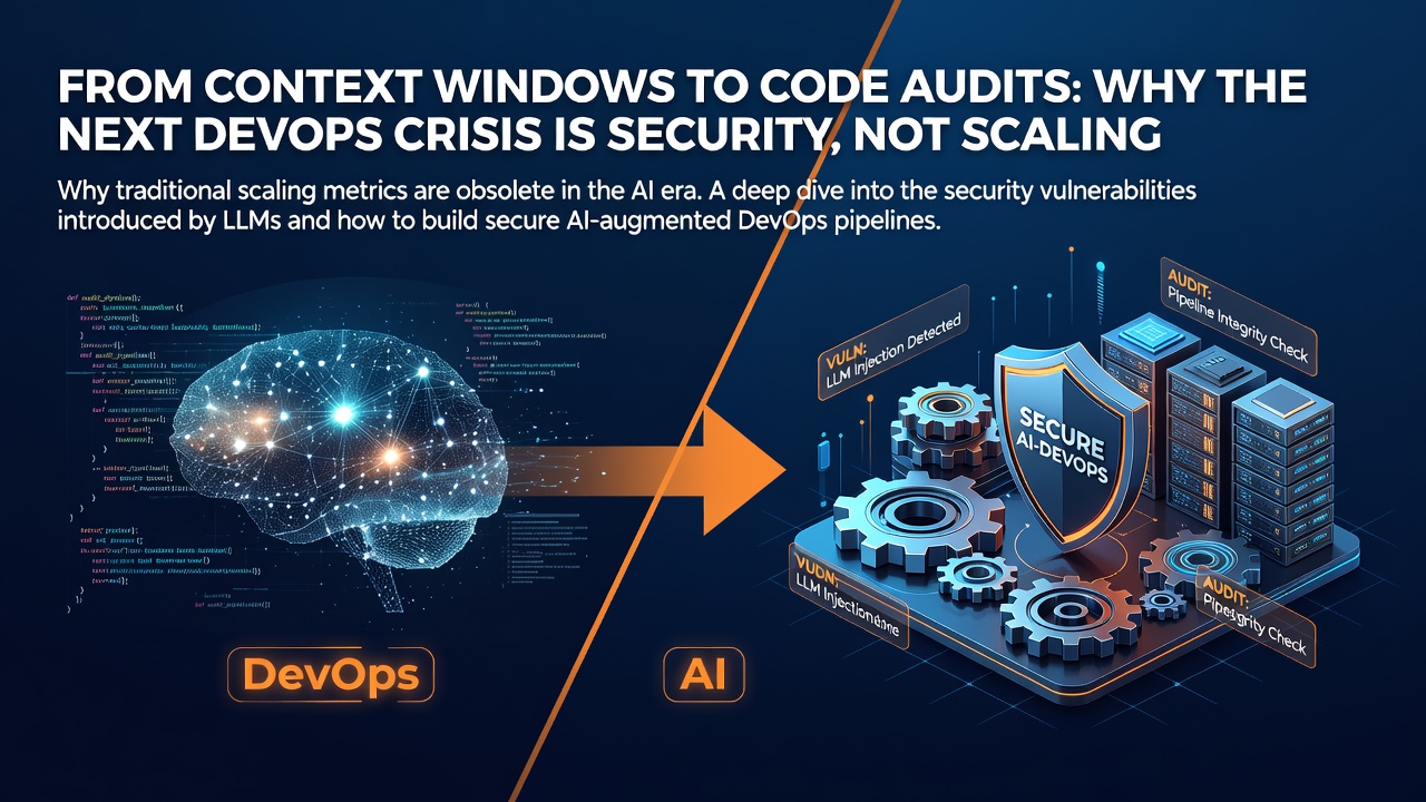 From Context Windows to Code Audits: Why the Next DevOps Crisis is Security, Not Scaling