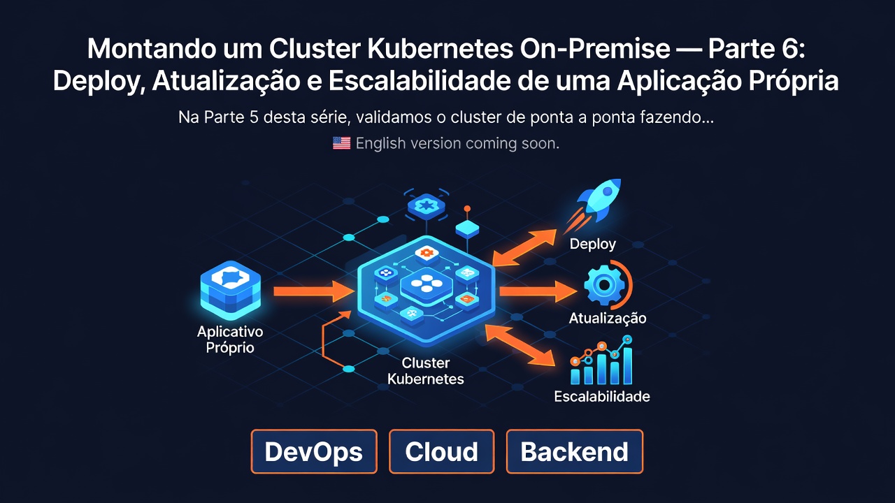 Montando um Cluster Kubernetes On-Premise — Parte 6: Deploy, Atualização e Escalabilidade de uma Aplicação Própria