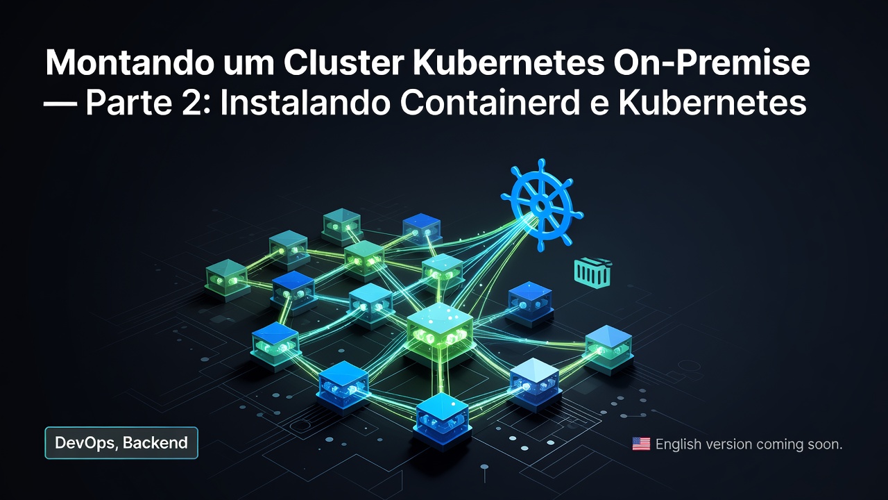 Montando um Cluster Kubernetes On-Premise — Parte 2: Instalando Containerd e Kubernetes