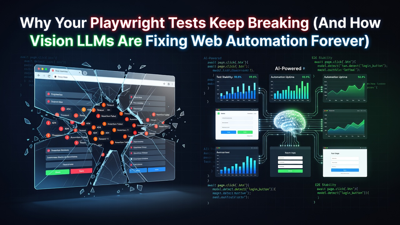 Why Your Playwright Tests Keep Breaking (And How Vision LLMs Are Fixing Web Automation Forever)