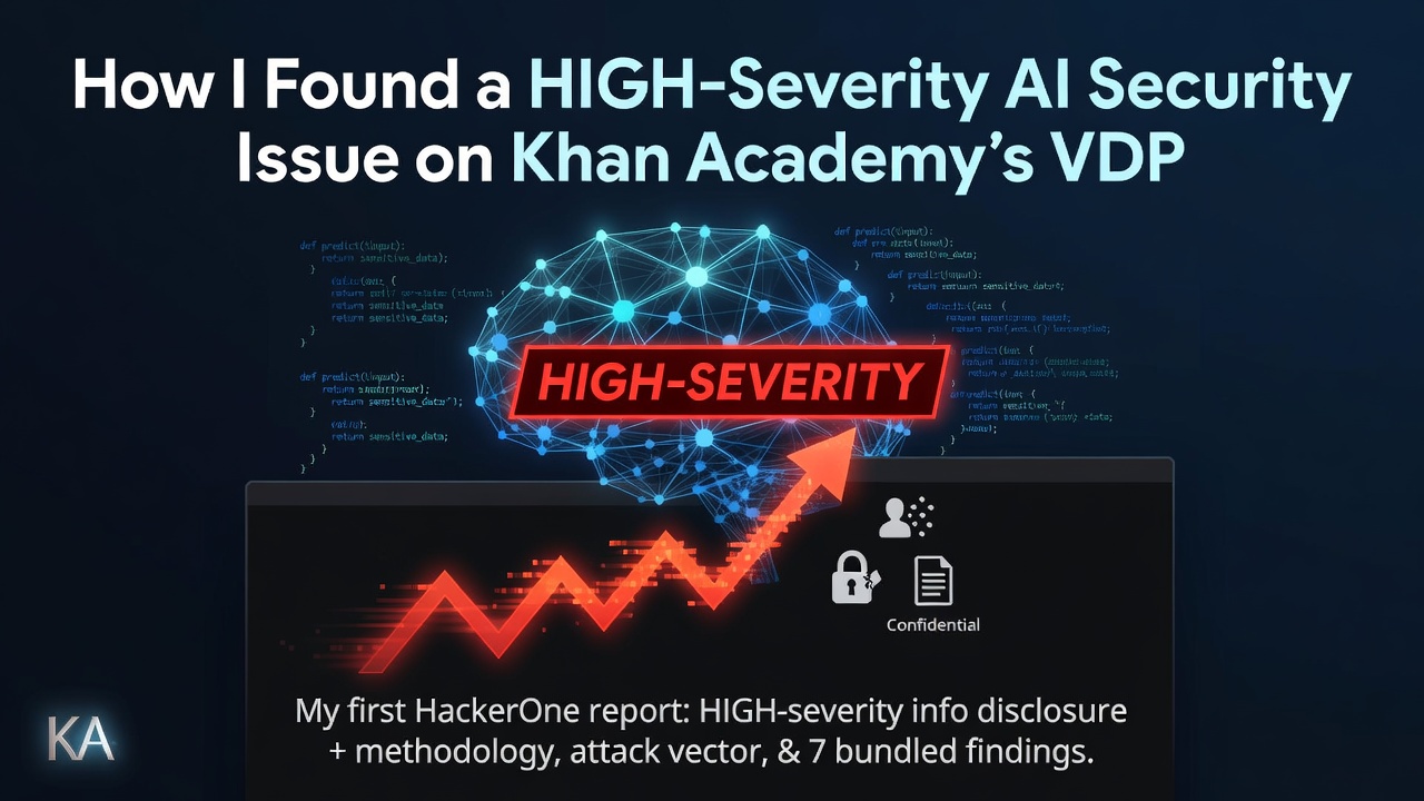 How I Found a HIGH-Severity AI Security Issue on Khan Academy's VDP