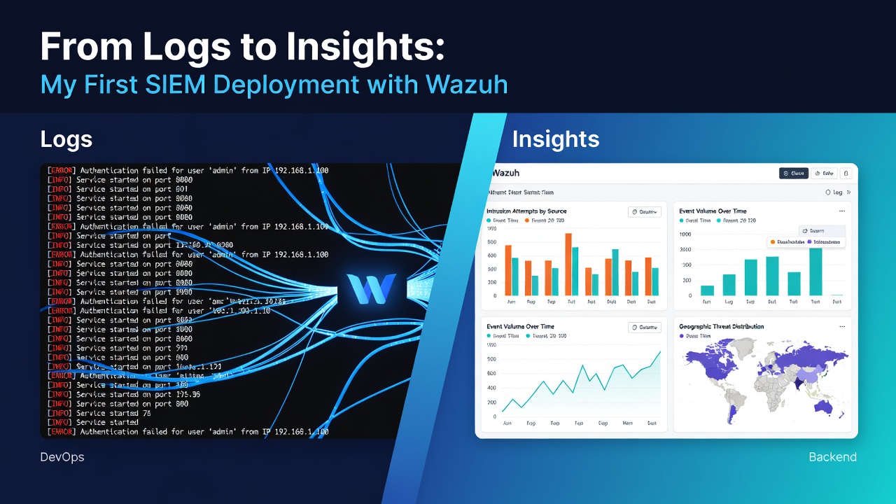 From Logs to Insights: My First SIEM Deployment with Wazuh