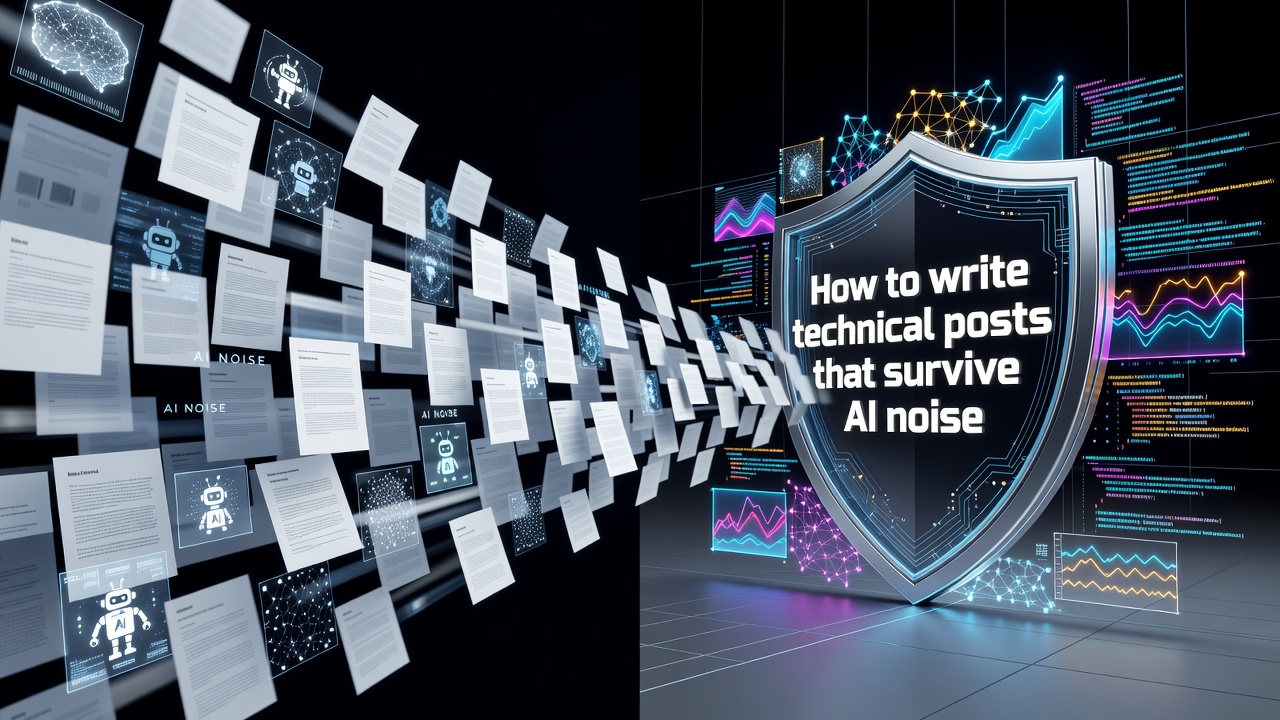 How to write technical posts that survive AI noise
