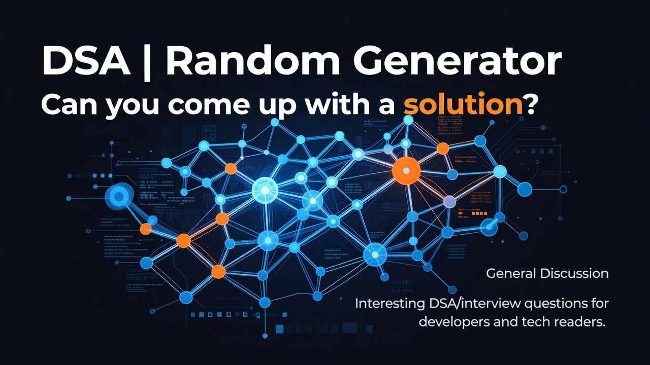 DSA | Random Generator | Can you come up with a solution?