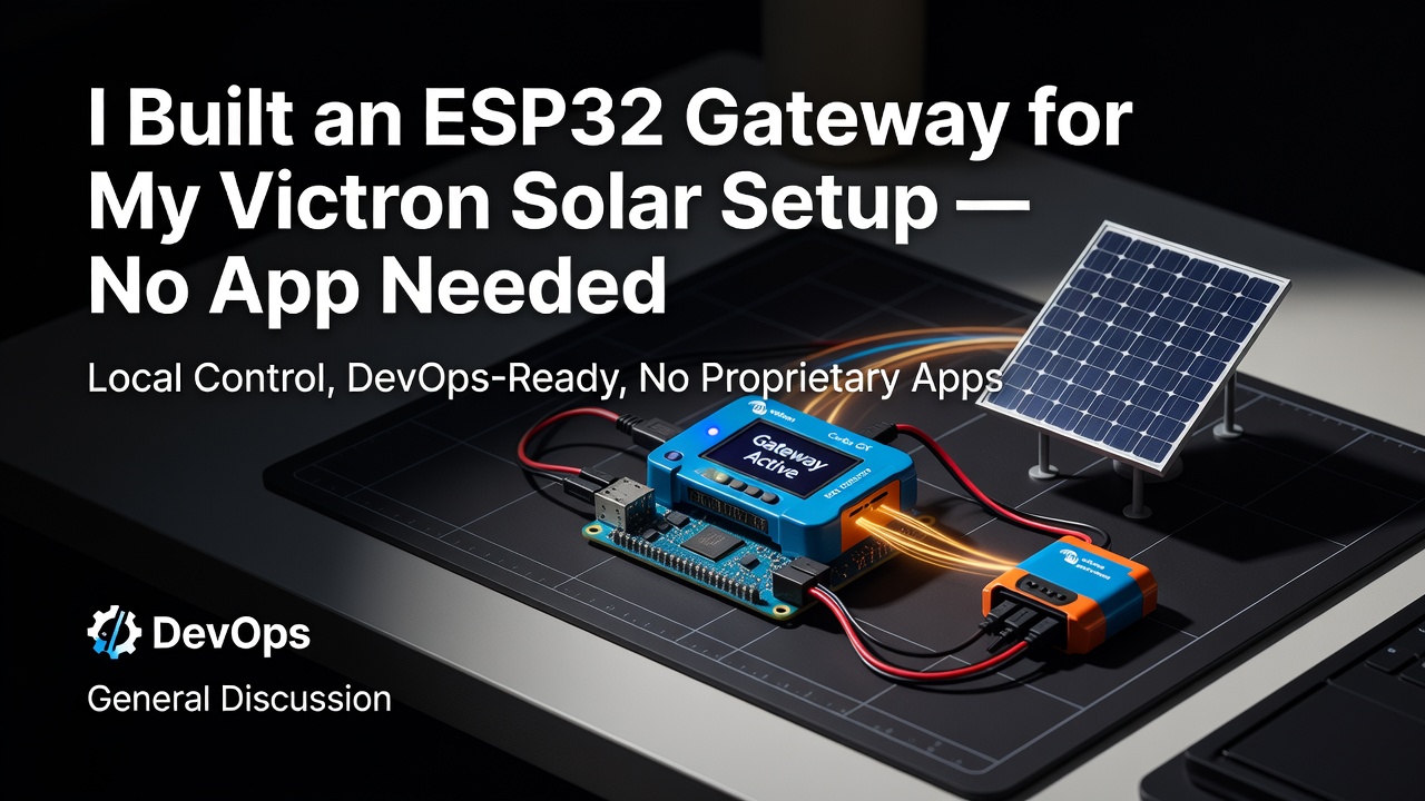 I Built an ESP32 Gateway for My Victron Solar Setup — No App Needed