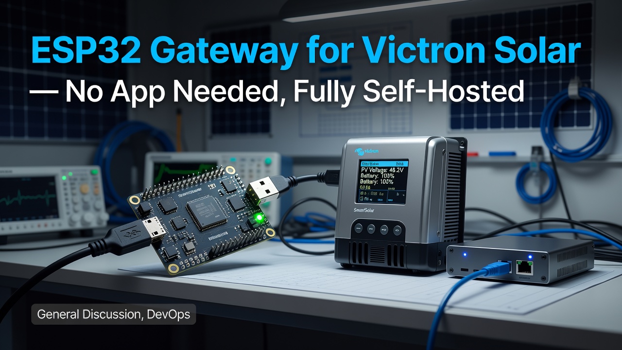 ESP32 Gateway for Victron Solar — No App Needed, Fully Self-Hosted