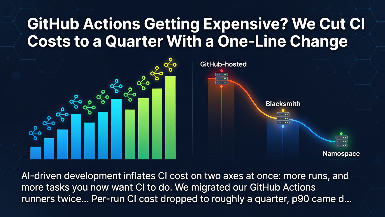 GitHub Actions Getting Expensive? We Cut CI Costs to a Quarter With a One-Line Change