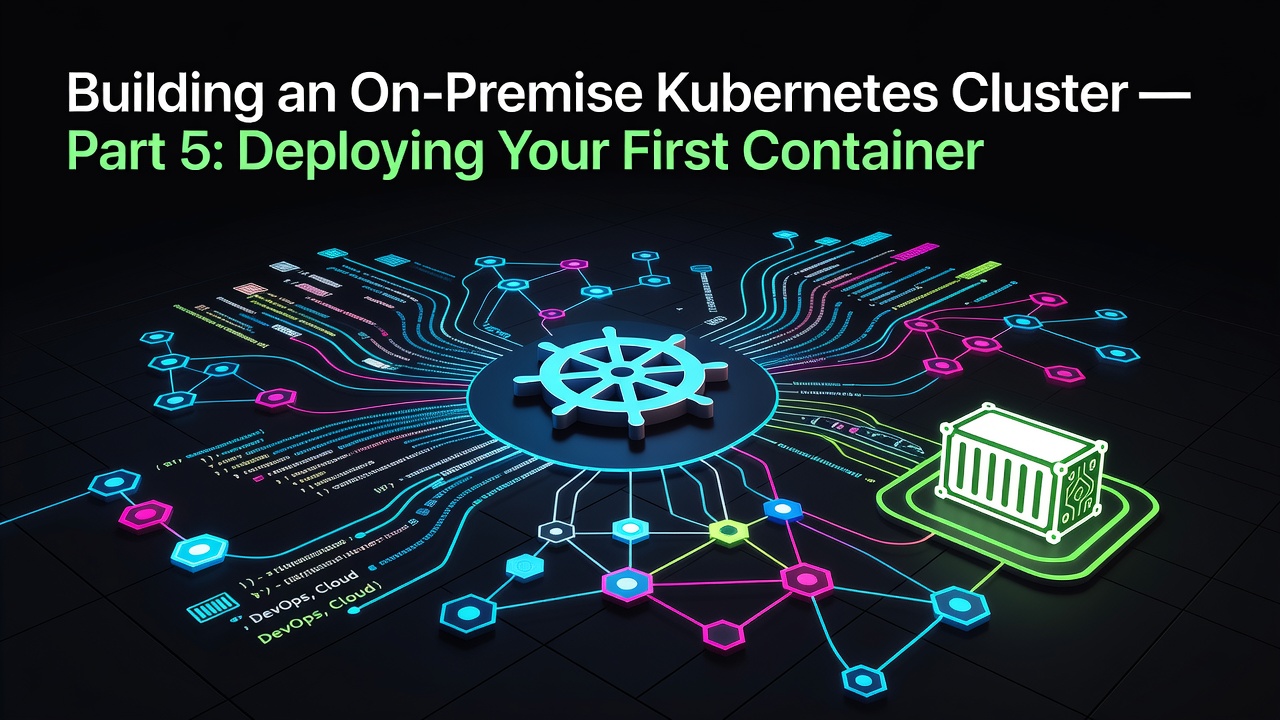 Building an On-Premise Kubernetes Cluster — Part 5: Deploying Your First Container