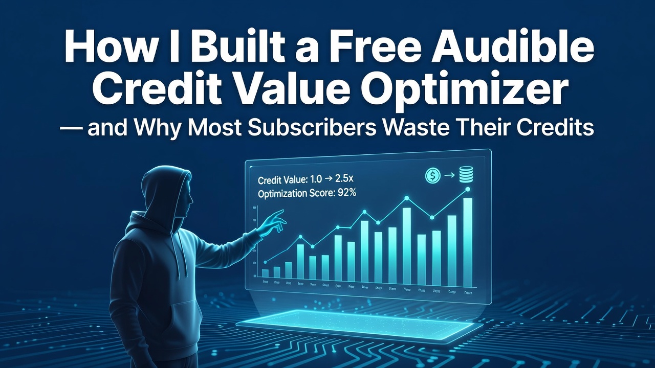 How I Built a Free Audible Credit Value Optimizer — and Why Most Subscribers Waste Their Credits