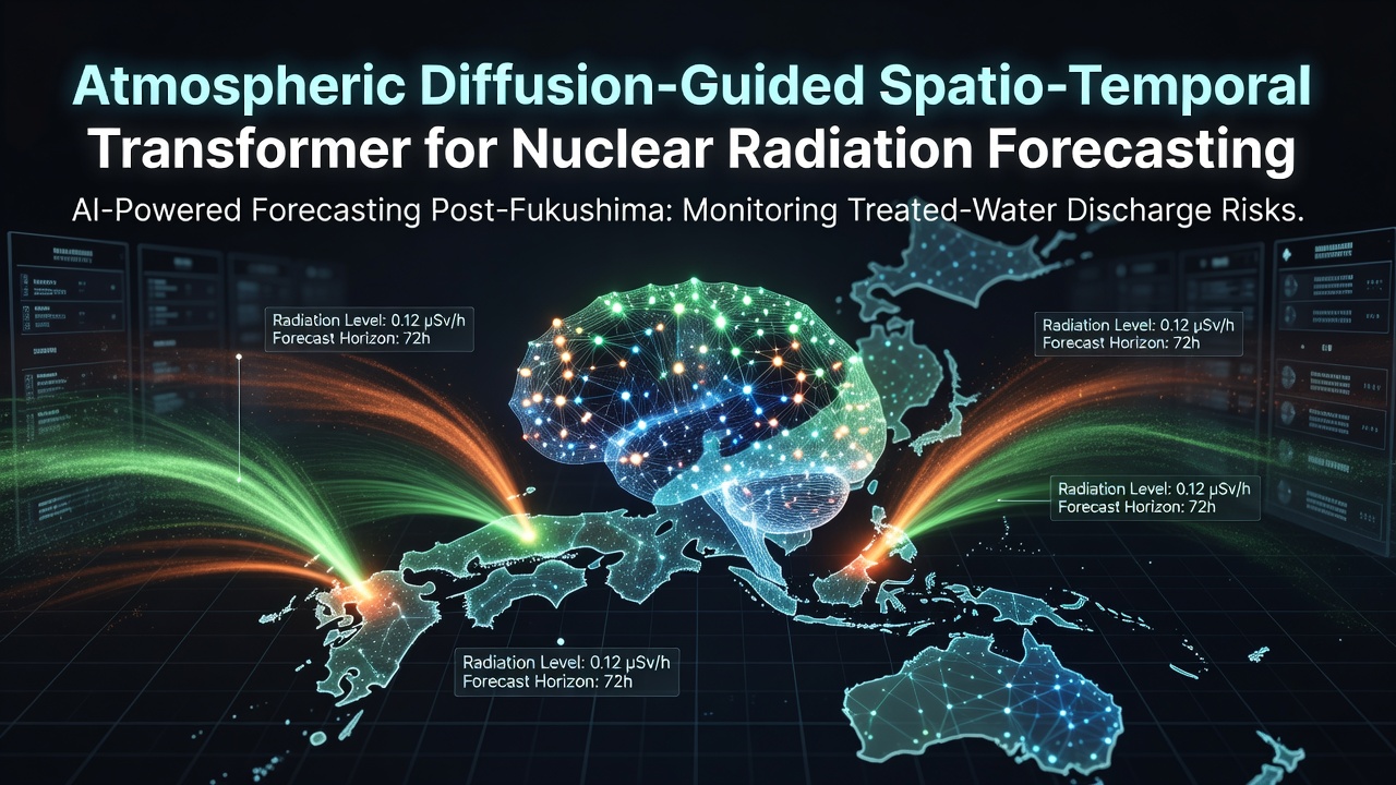 Atmospheric Diffusion-Guided Spatio-Temporal Transformer for Nuclear Radiation Forecasting