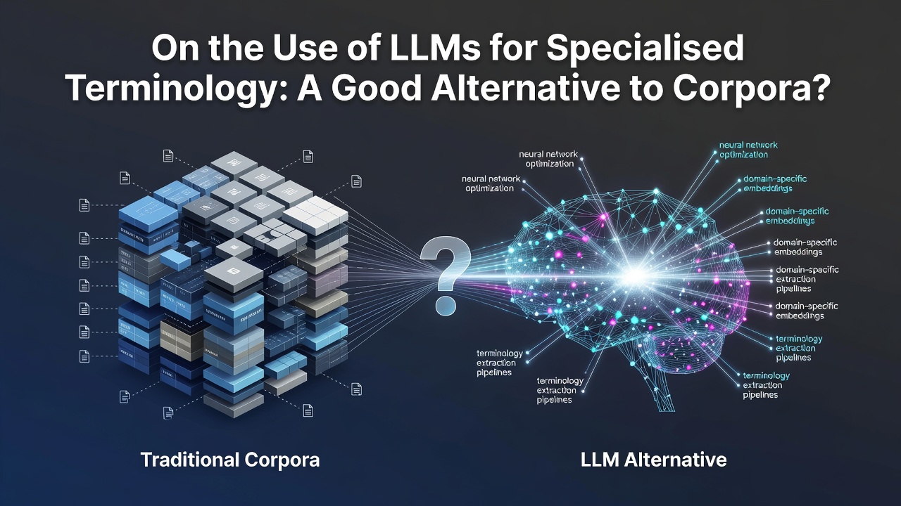On the Use of LLMs for Specialised Terminology: A Good Alternative to Corpora?