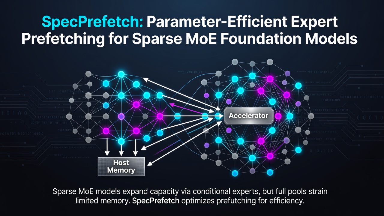 SpecPrefetch: Parameter-Efficient Expert Prefetching for Sparse MoE Foundation Models
