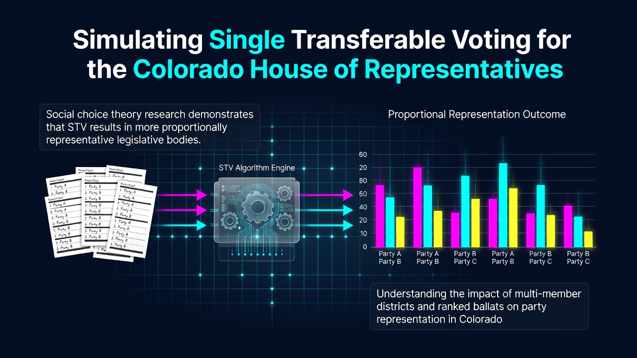 Simulating Single Transferable Voting for the Colorado House of Representatives