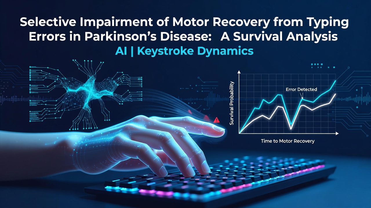 Selective Impairment of Motor Recovery from Typing Errors in Parkinson's Disease: A Survival Analysis