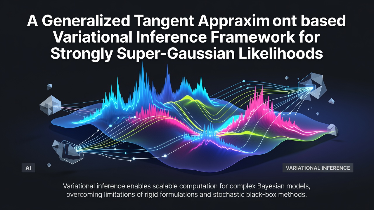 A Generalized Tangent Approximation based Variational Inference Framework for Strongly Super-Gaussian Likelihoods