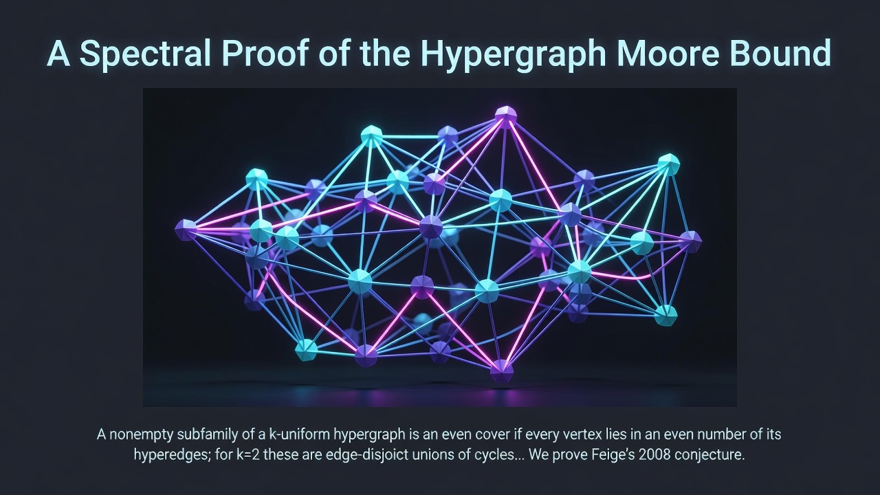 A Spectral Proof of the Hypergraph Moore Bound