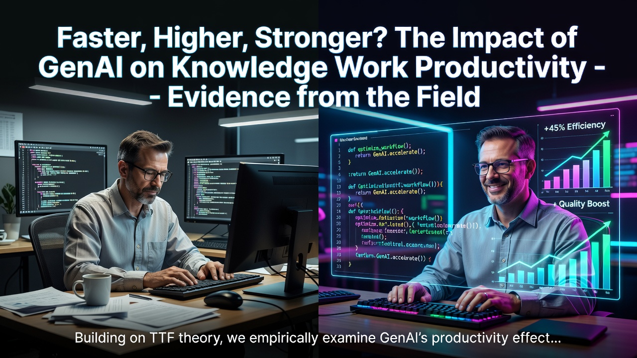 Faster, Higher, Stronger? The Impact of GenAI on Knowledge Work Productivity - Evidence from the Field