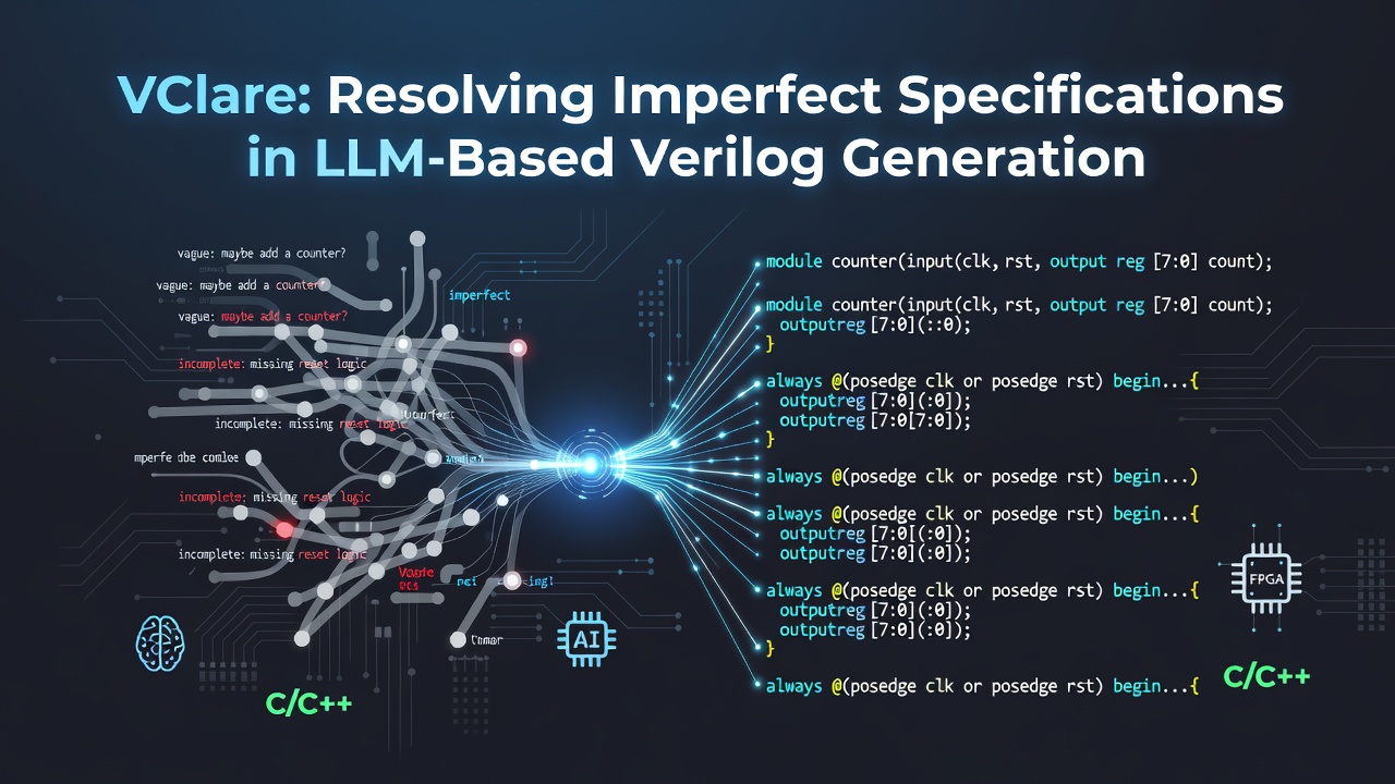 VClare: Resolving Imperfect Specifications in LLM-Based Verilog Generation