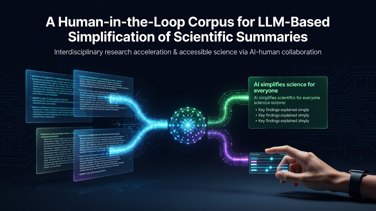 A Human-in-the-Loop Corpus for LLM-Based Simplification of Scientific Summaries
