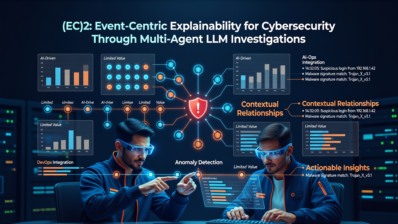 (EC)2: Event-Centric Explainability for Cybersecurity Through Multi-Agent LLM Investigations