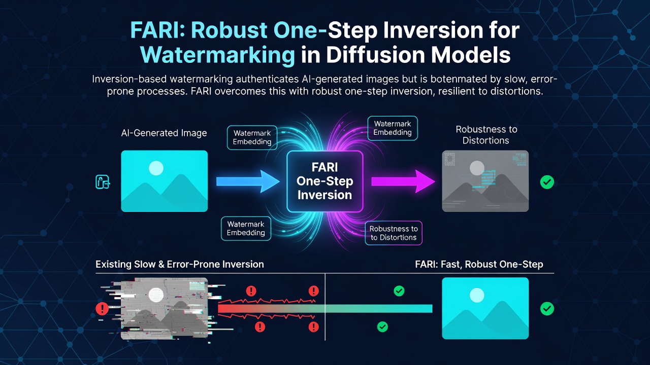 FARI: Robust One-Step Inversion for Watermarking in Diffusion Models