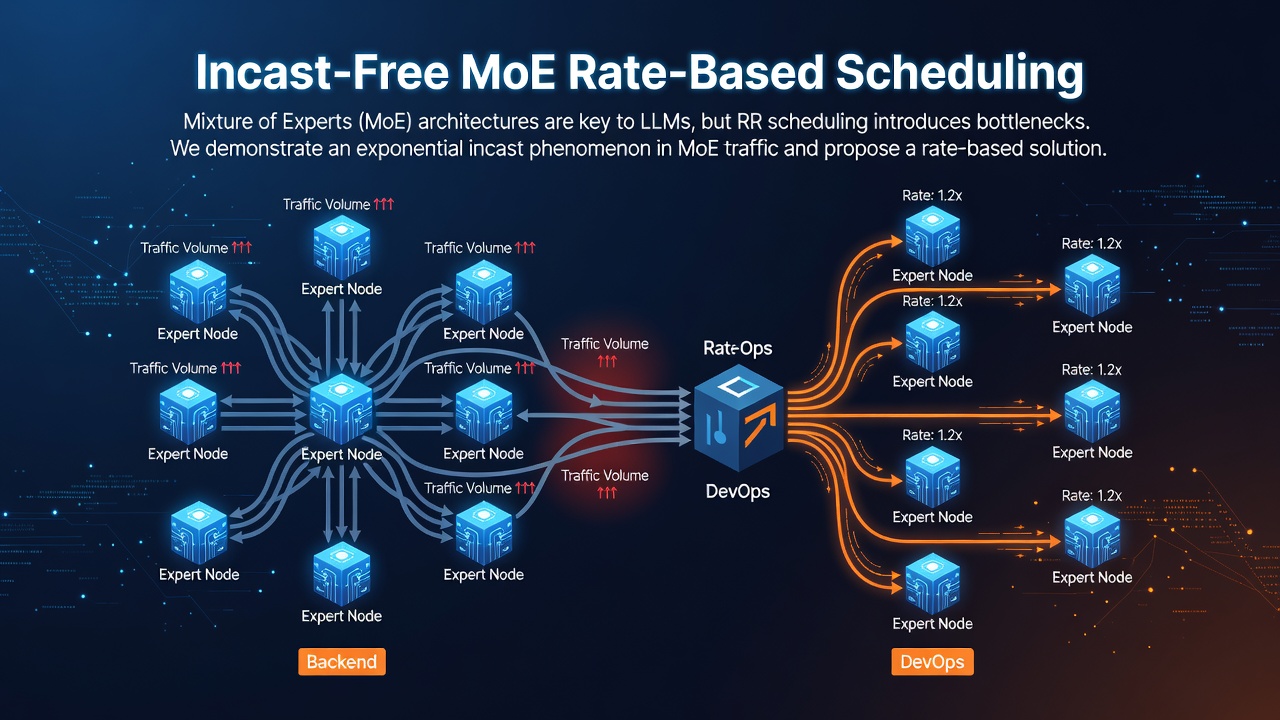 Incast-Free MoE Rate-Based Scheduling