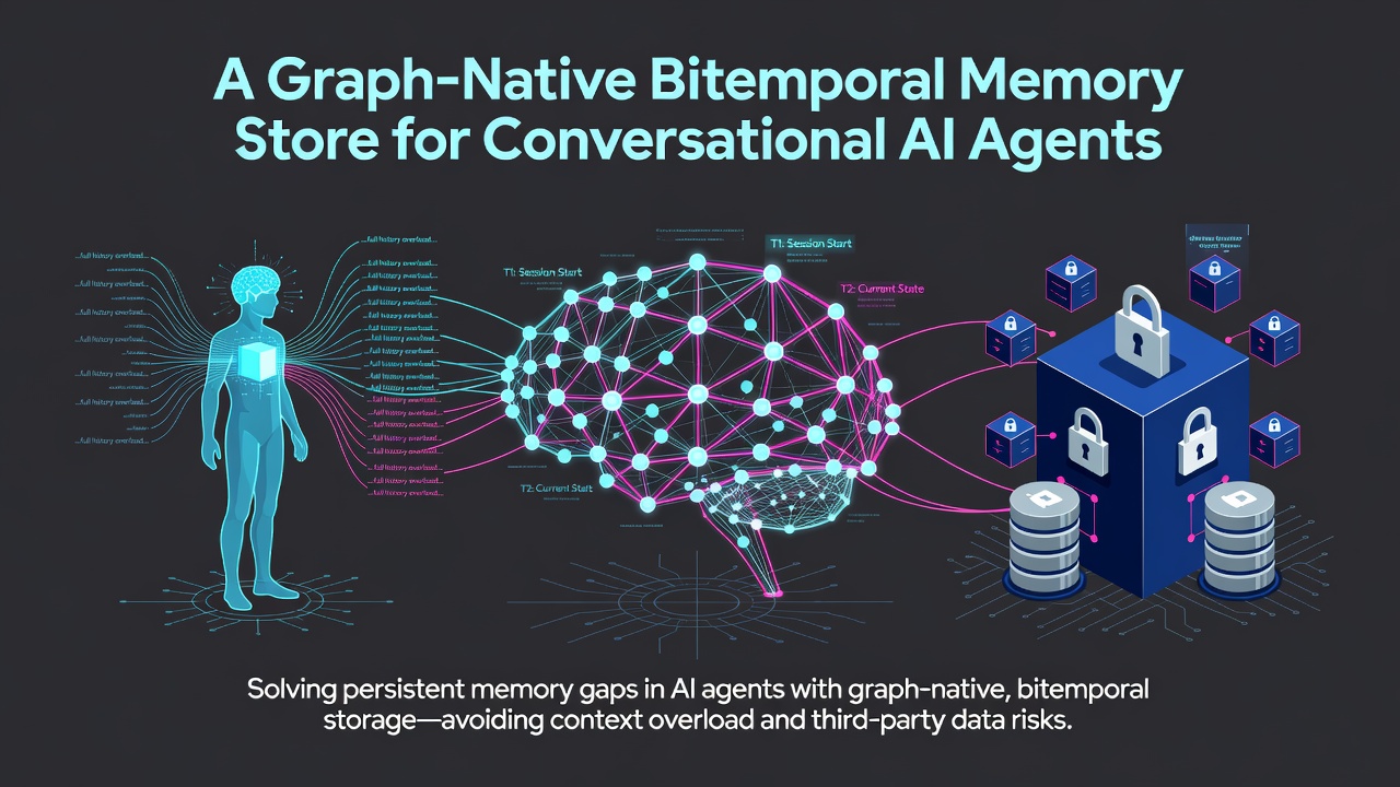 A Graph-Native Bitemporal Memory Store for Conversational AI Agents